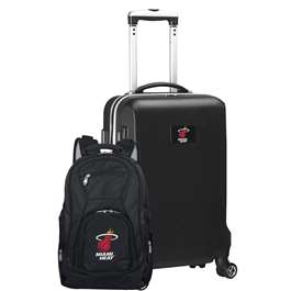 Miami Heat  Deluxe 2 Piece Backpack & Carry-On Set L104