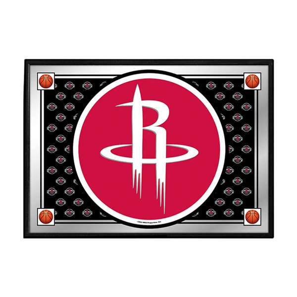 Houston Rockets: Team Spirit - Framed Mirrored Wall Sign