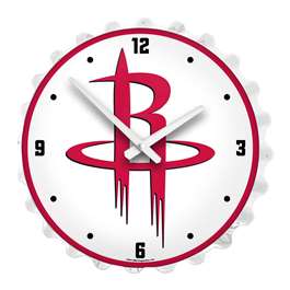 Houston Rockets: Bottle Cap Lighted Wall Clock