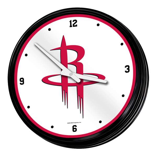 Houston Rockets: Retro Lighted Wall Clock