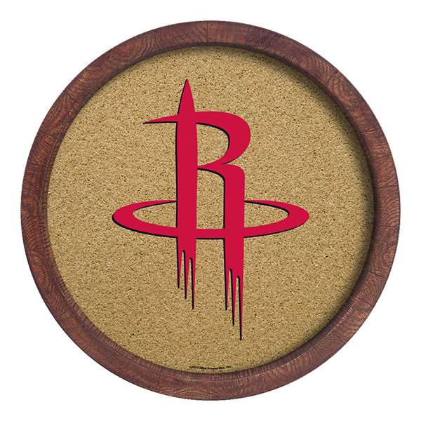 Houston Rockets: "Faux" Barrel Framed Cork Board