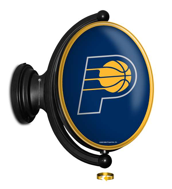 Indiana Pacers: Original Oval Rotating Lighted Wall Sign