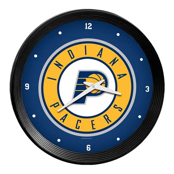Indiana Pacers: Ribbed Frame Wall Clock