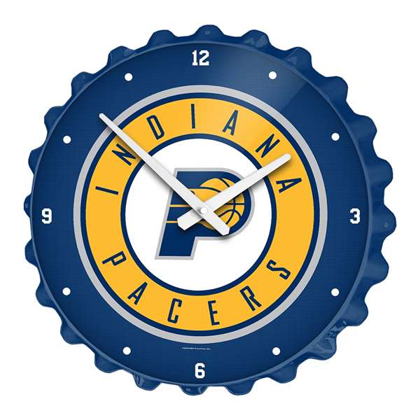 Indiana Pacers: Bottle Cap Wall Clock