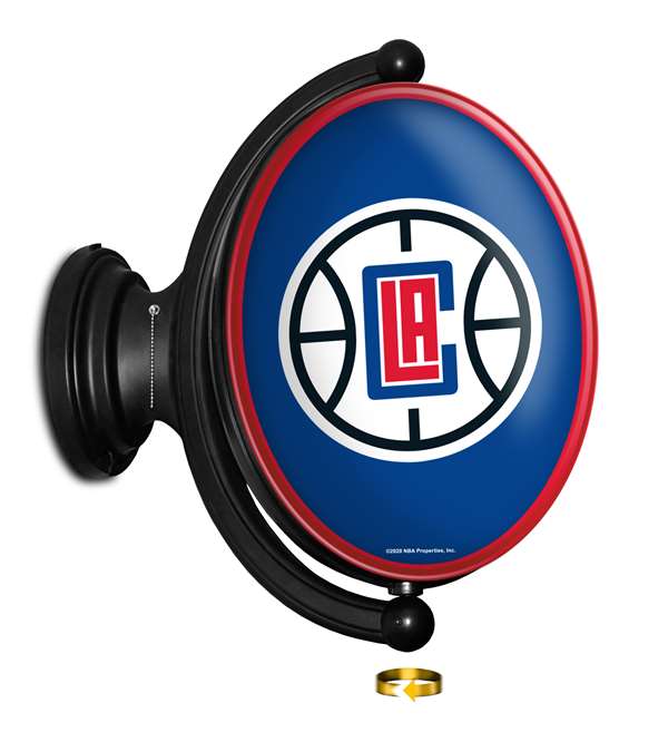 Los Angeles Clippers: Original Oval Rotating Lighted Wall Sign