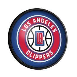 Los Angeles Clippers: Round Slimline Lighted Wall Sign