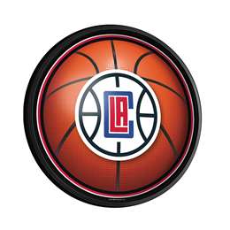 Los Angeles Clippers: Basketball - Round Slimline Lighted Wall Sign