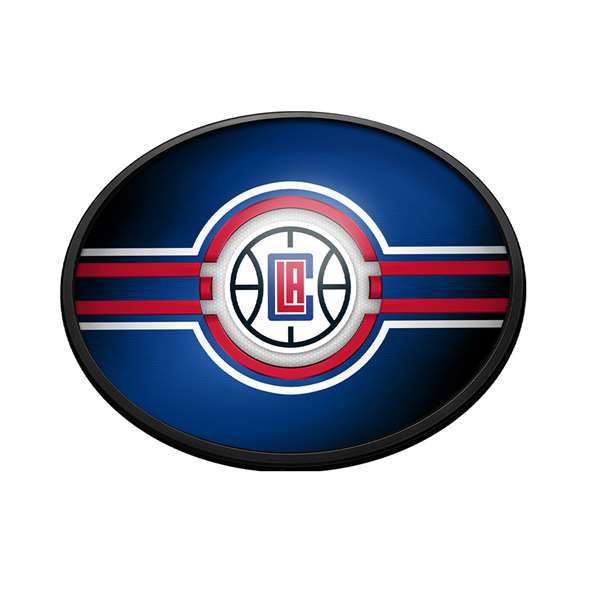 Los Angeles Clippers: Oval Slimline Lighted Wall Sign