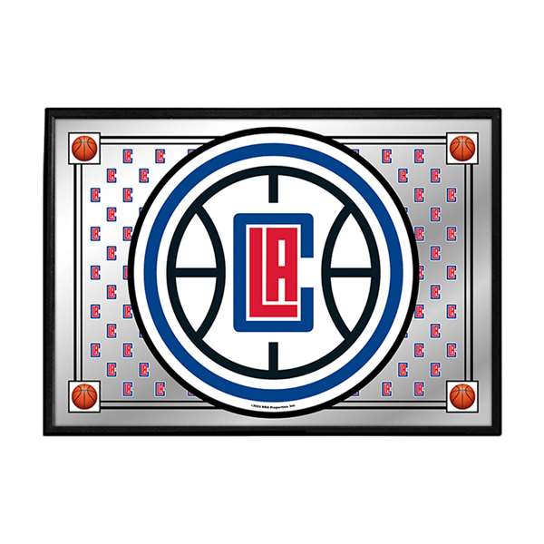 Los Angeles Clippers: Team Spirit - Framed Mirrored Wall Sign