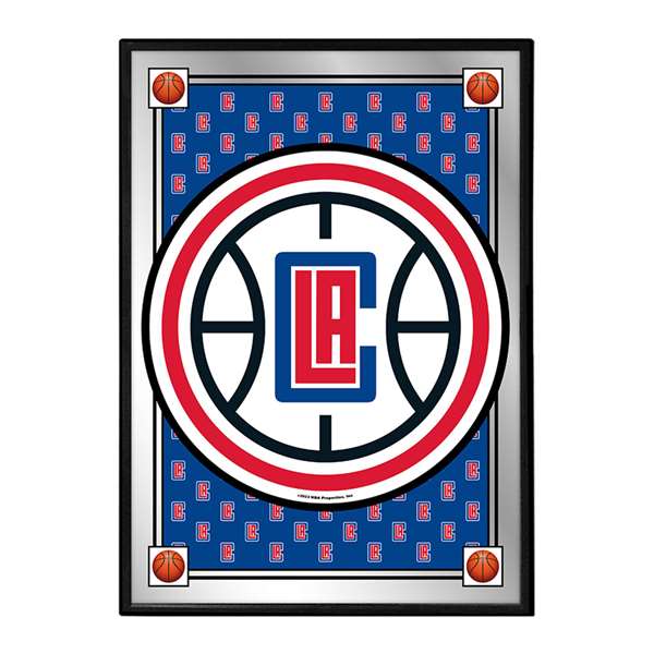 Los Angeles Clippers: Team Spirit - Framed Mirrored Wall Sign