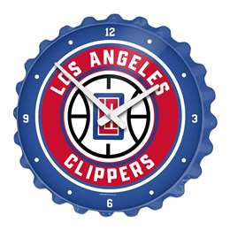 Los Angeles Clippers: Bottle Cap Wall Clock