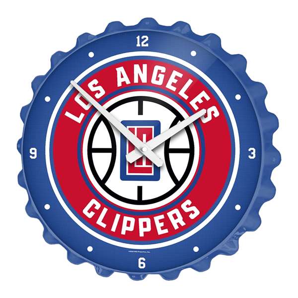 Los Angeles Clippers: Bottle Cap Wall Clock