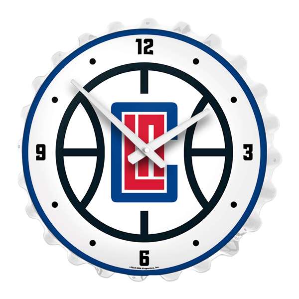 Los Angeles Clippers: Bottle Cap Lighted Wall Clock