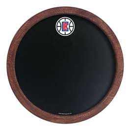 Los Angeles Clippers: "Faux" Barrel Framed Chalkboard