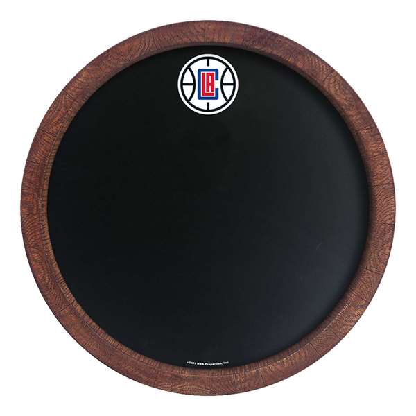 Los Angeles Clippers: "Faux" Barrel Framed Chalkboard