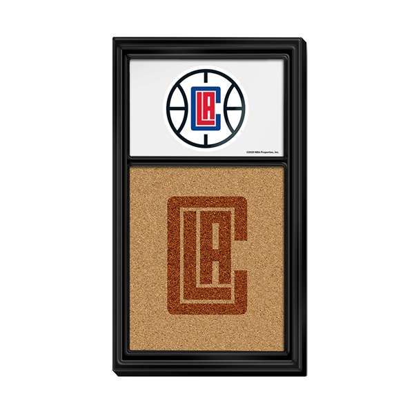 Los Angeles Clippers: Dual Logo - Cork Note Board