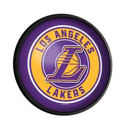 Los Angeles Lakers: Round Slimline Lighted Wall Sign