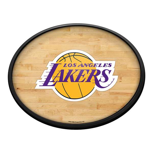 Los Angeles Lakers: Oval Slimline Lighted Wall Sign