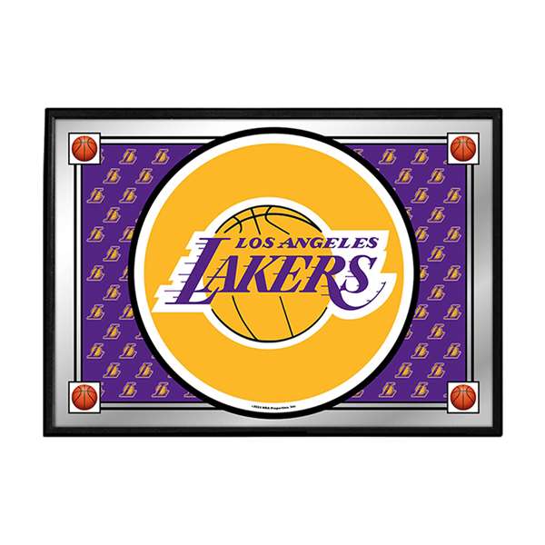 Los Angeles Lakers: Team Spirit - Framed Mirrored Wall Sign