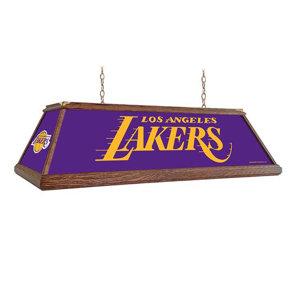 Los Angeles Lakers: Premium Wood Pool Table Light