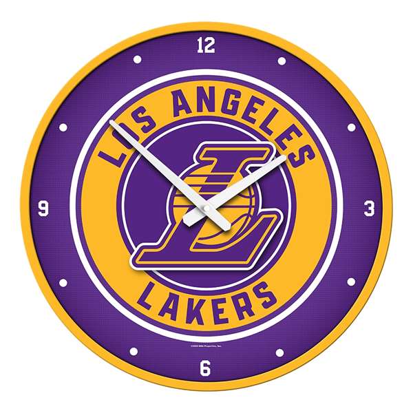 Los Angeles Lakers: Modern Disc Wall Clock