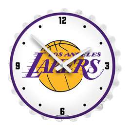 Los Angeles Lakers: Bottle Cap Lighted Wall Clock