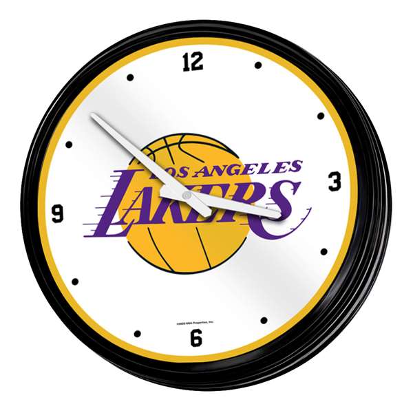Los Angeles Lakers: Retro Lighted Wall Clock