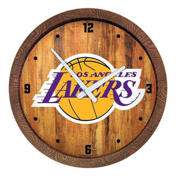 Los Angeles Lakers: "Faux" Barrel Top Clock