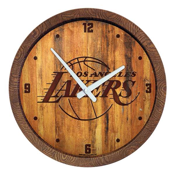 Los Angeles Lakers: "Faux" Barrel Top Clock