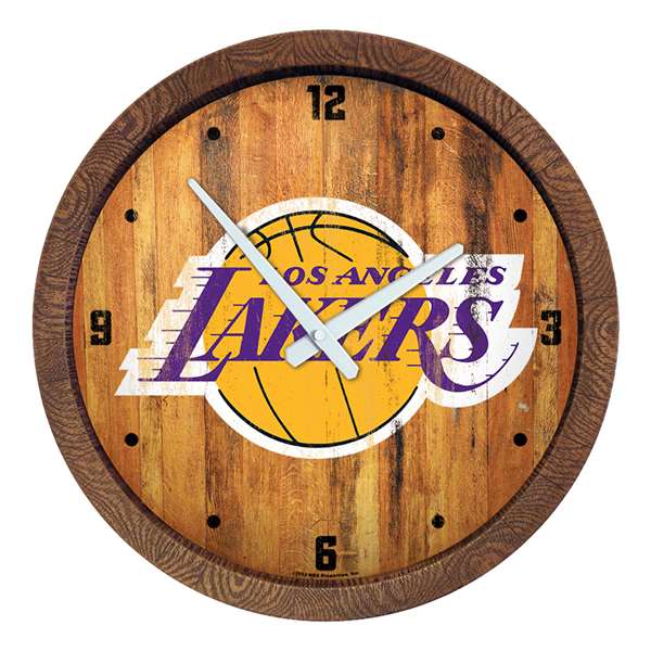 Los Angeles Lakers: "Faux" Barrel Top Clock