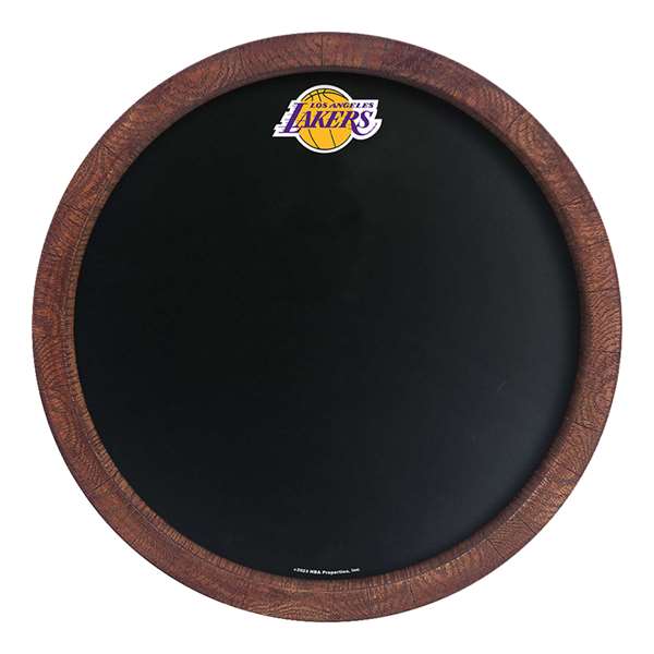Los Angeles Lakers: "Faux" Barrel Framed Chalkboard