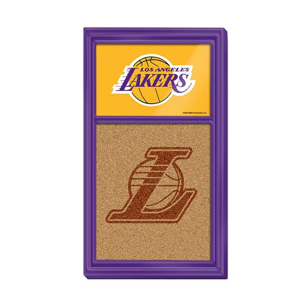 Los Angeles Lakers: Dual Logo - Cork Note Board