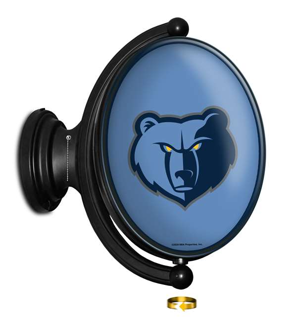 Memphis Grizzlies: Original Oval Rotating Lighted Wall Sign