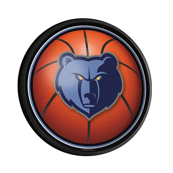Memphis Grizzlies: Basketball - Round Slimline Lighted Wall Sign
