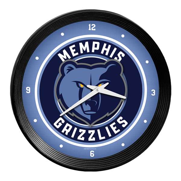 Memphis Grizzlies: Ribbed Frame Wall Clock