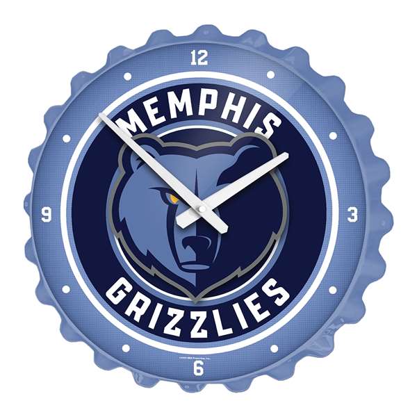 Memphis Grizzlies: Bottle Cap Wall Clock