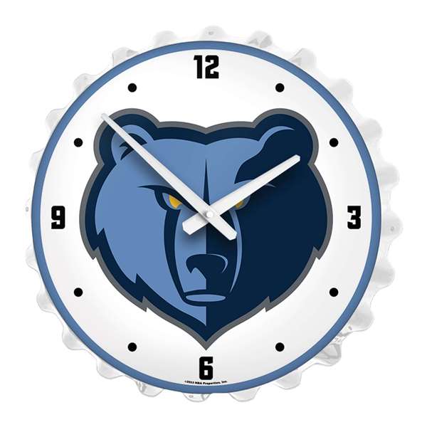 Memphis Grizzlies: Bottle Cap Lighted Wall Clock