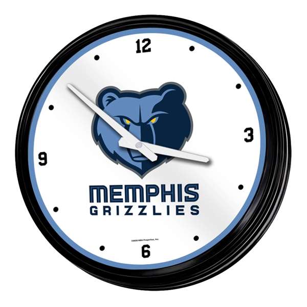 Memphis Grizzlies: Retro Lighted Wall Clock