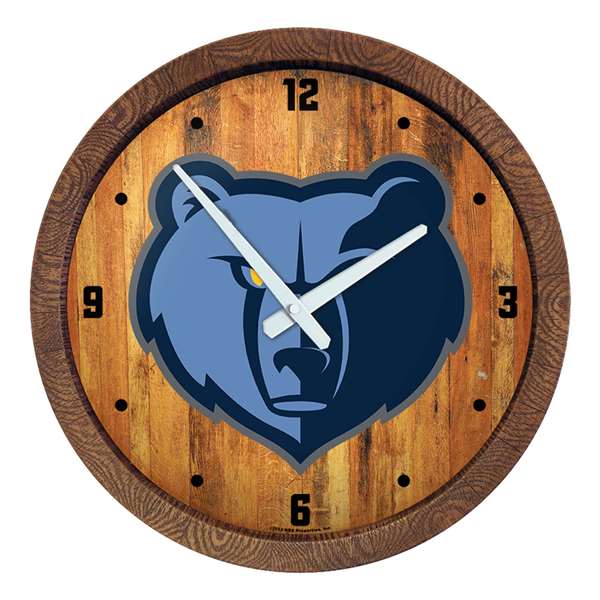 Memphis Grizzlies: "Faux" Barrel Top Clock