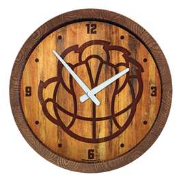 Memphis Grizzlies: Logo - "Faux" Barrel Top Clock