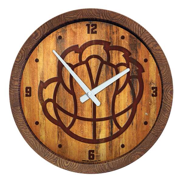 Memphis Grizzlies: Logo - "Faux" Barrel Top Clock