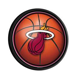 Miami Heat: Basketball - Round Slimline Lighted Wall Sign