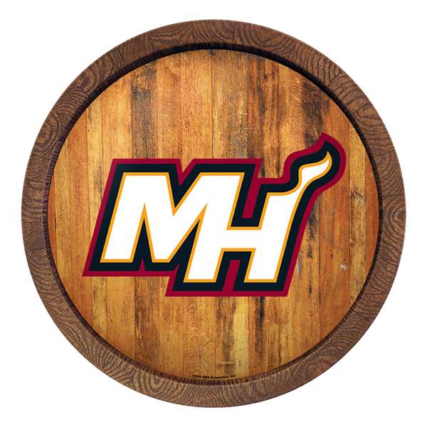 Miami Heat: Logo - "Faux" Barrel Top Sign
