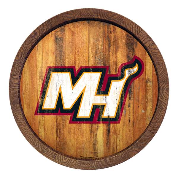 Miami Heat: Logo - "Faux" Barrel Top Sign