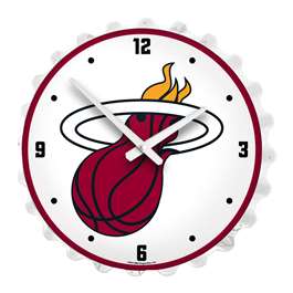 Miami Heat: Bottle Cap Lighted Wall Clock