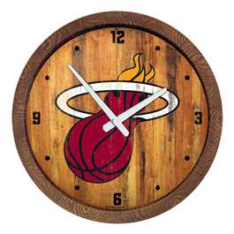 Miami Heat: "Faux" Barrel Top Clock