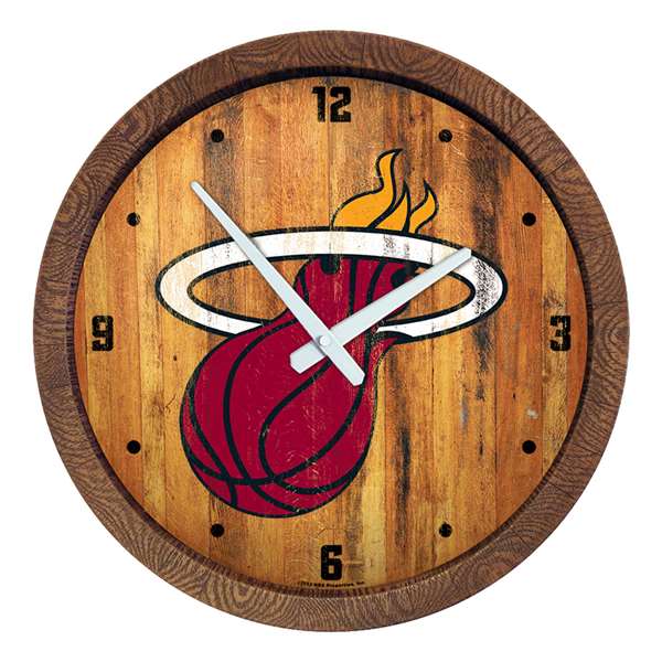 Miami Heat: "Faux" Barrel Top Clock