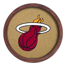 Miami Heat: "Faux" Barrel Framed Cork Board