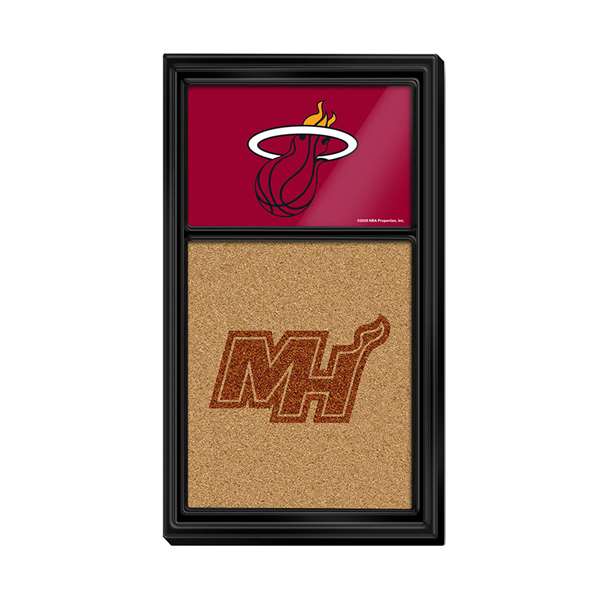 Miami Heat: Dual Logo - Cork Note Board