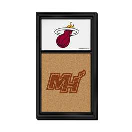 Miami Heat: Dual Logo - Cork Note Board